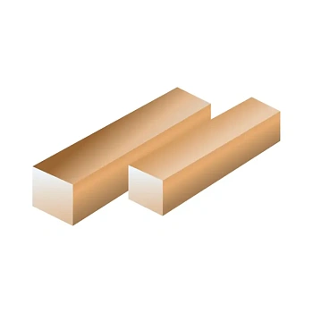 Бронзовый квадрат БрБ2 20x20 ГОСТ 15835 - 70 тянутый для машиностроения